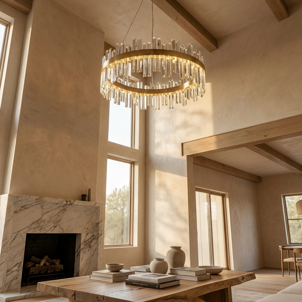Nordic Crystal Ring Chandelier