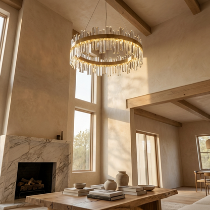 Nordic Crystal Ring Chandelier