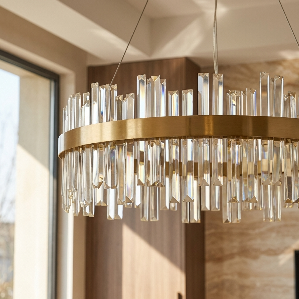 Nordic Crystal Ring Chandelier