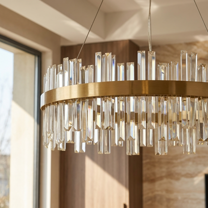 Nordic Crystal Ring Chandelier