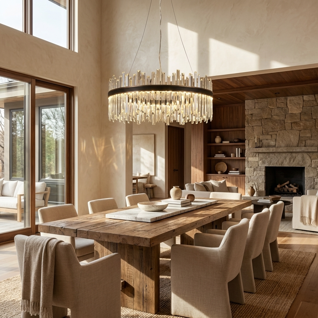 Nordic Crystal Ring Chandelier