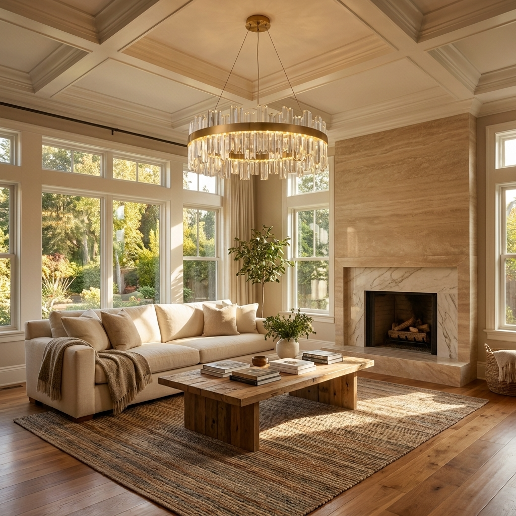 Nordic Crystal Ring Chandelier