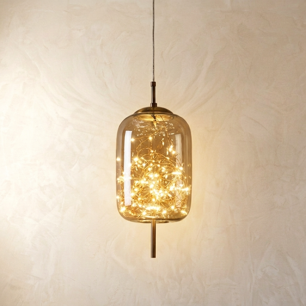Nordic Glass Firefly Pendant Light