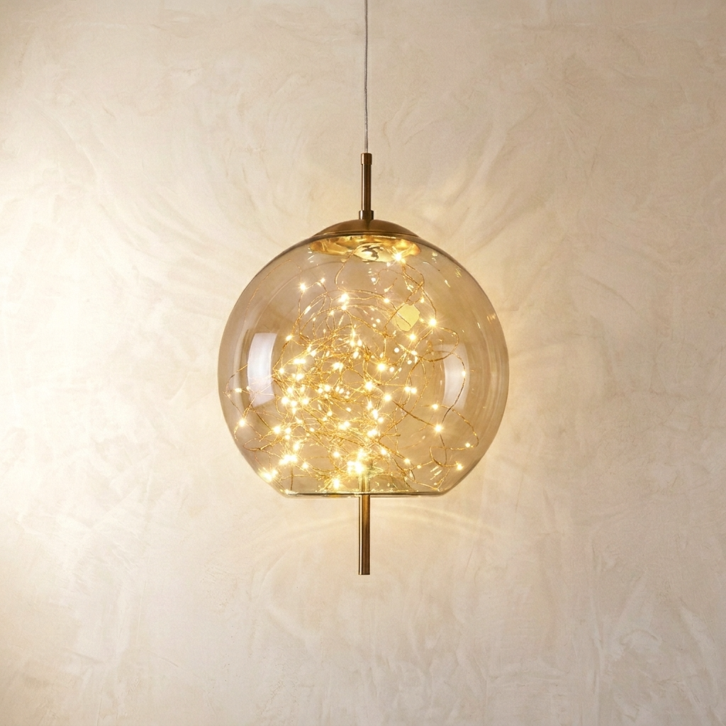 Nordic Glass Firefly Pendant Light