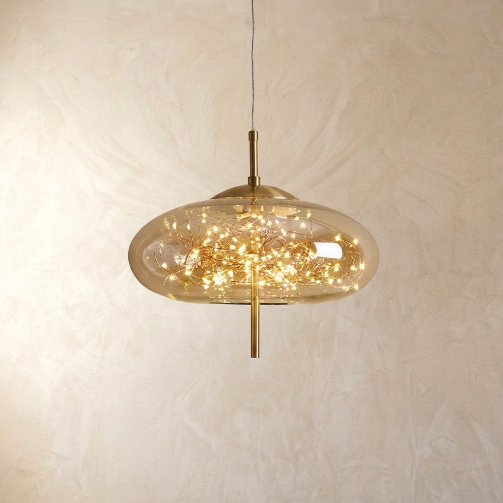 Nordic Glass Firefly Pendant Light