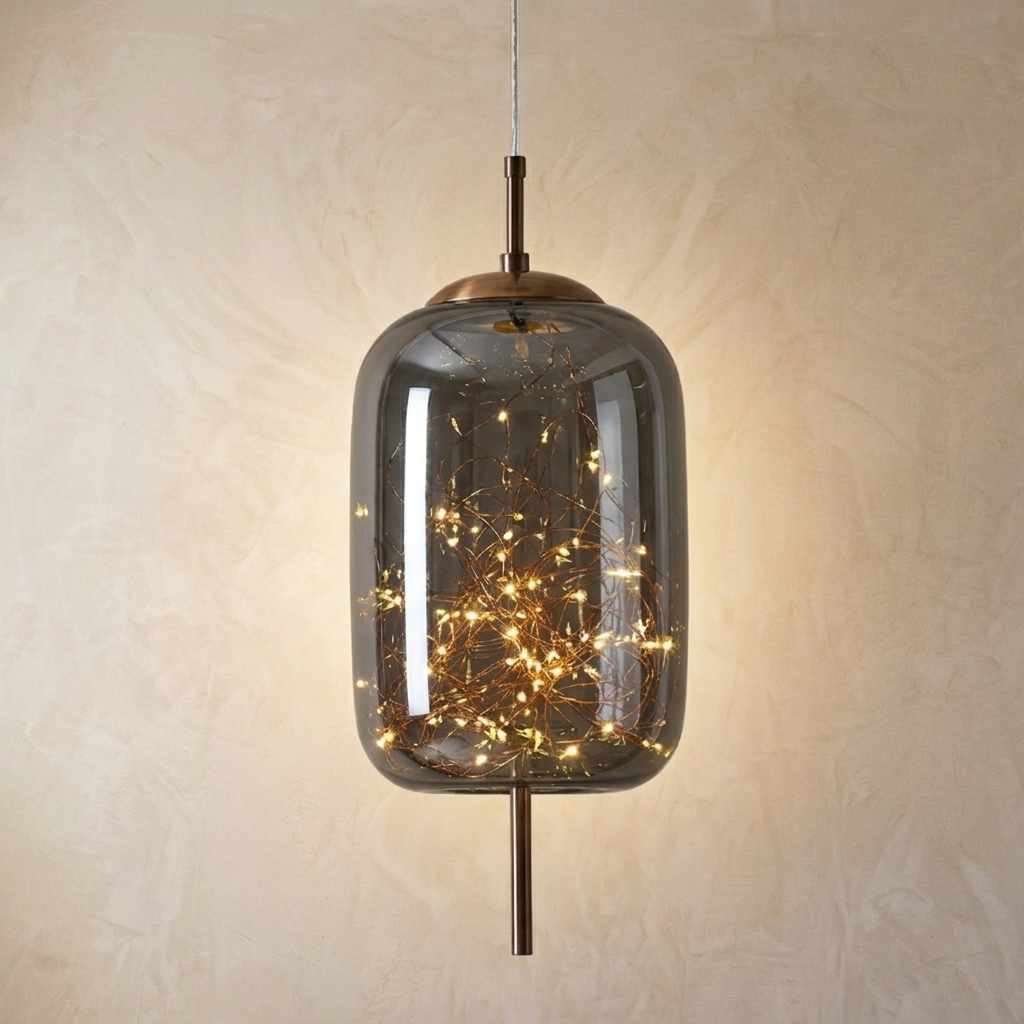 Nordic Glass Firefly Pendant Light