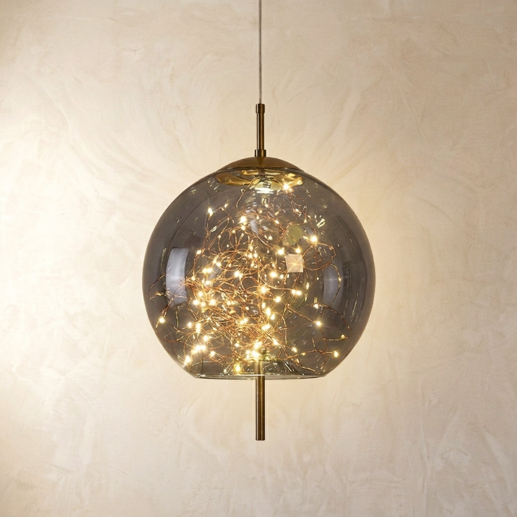 Nordic Glass Firefly Pendant Light