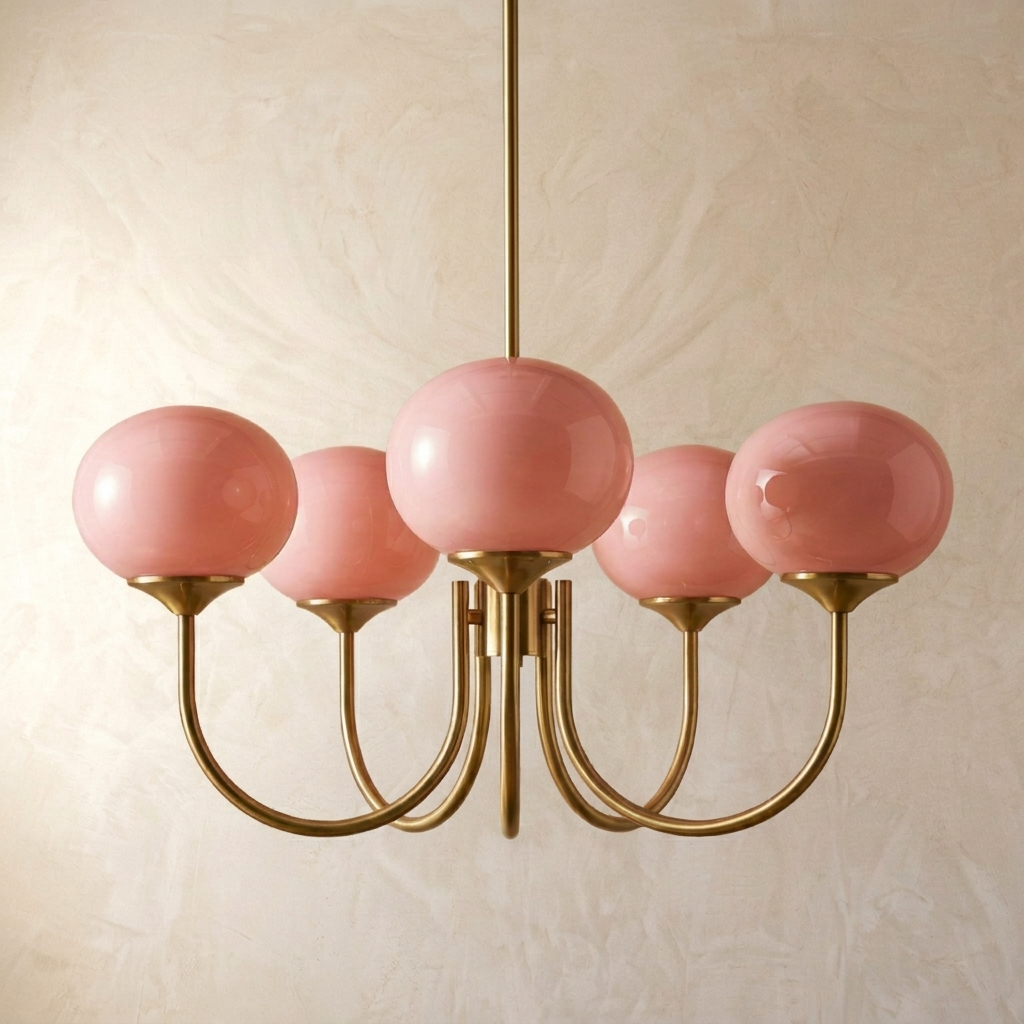 Nordic Glass Globe Chandelier