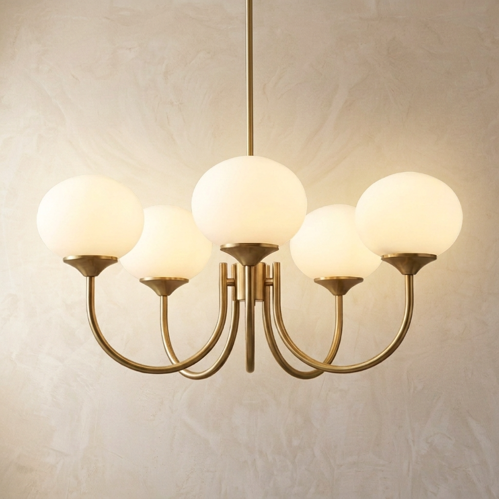 Nordic Glass Globe Chandelier