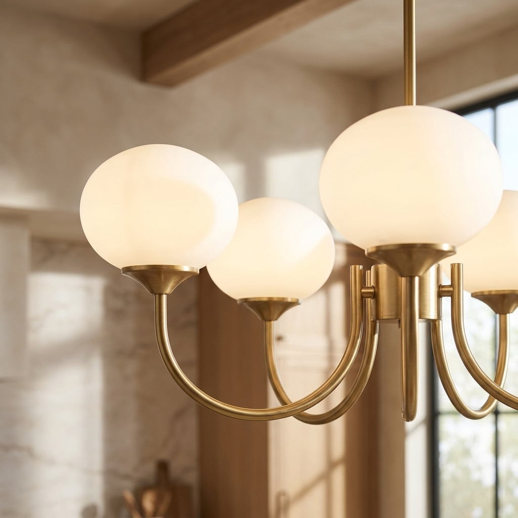 Nordic Glass Globe Chandelier
