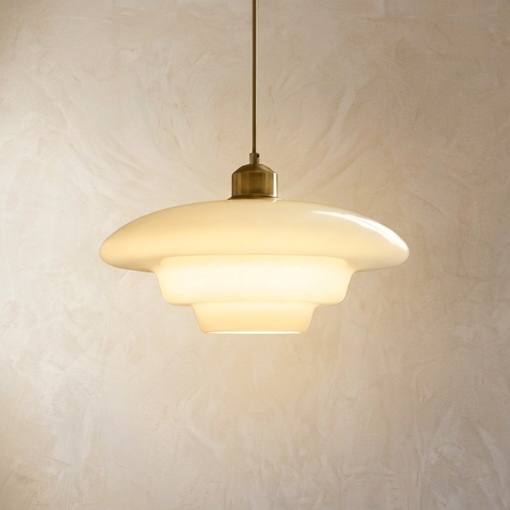 Nordic Glass Tiered Pendant Light