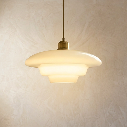 Nordic Glass Tiered Pendant Light