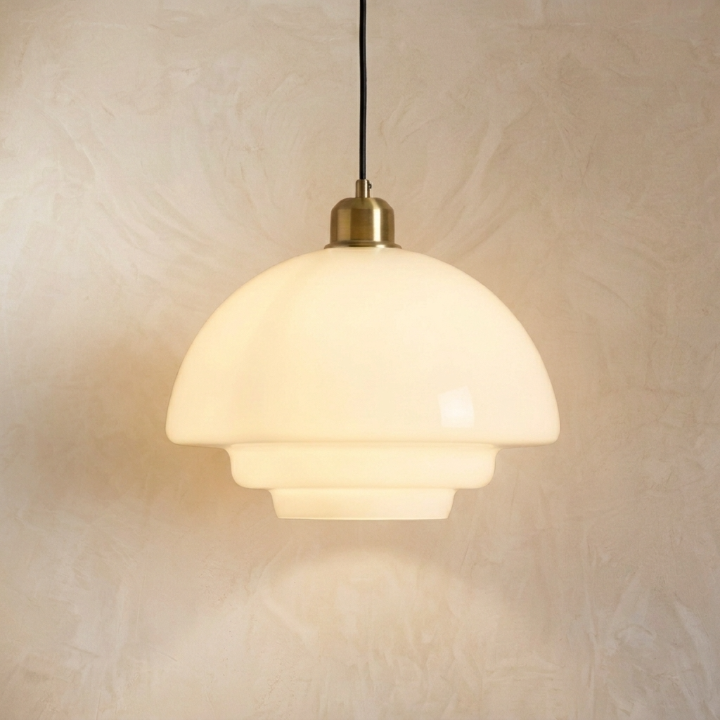 Nordic Glass Tiered Pendant Light
