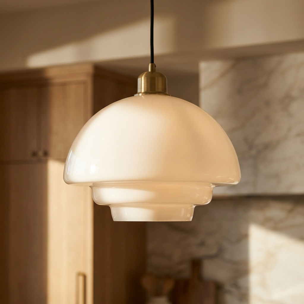 Nordic Glass Tiered Pendant Light