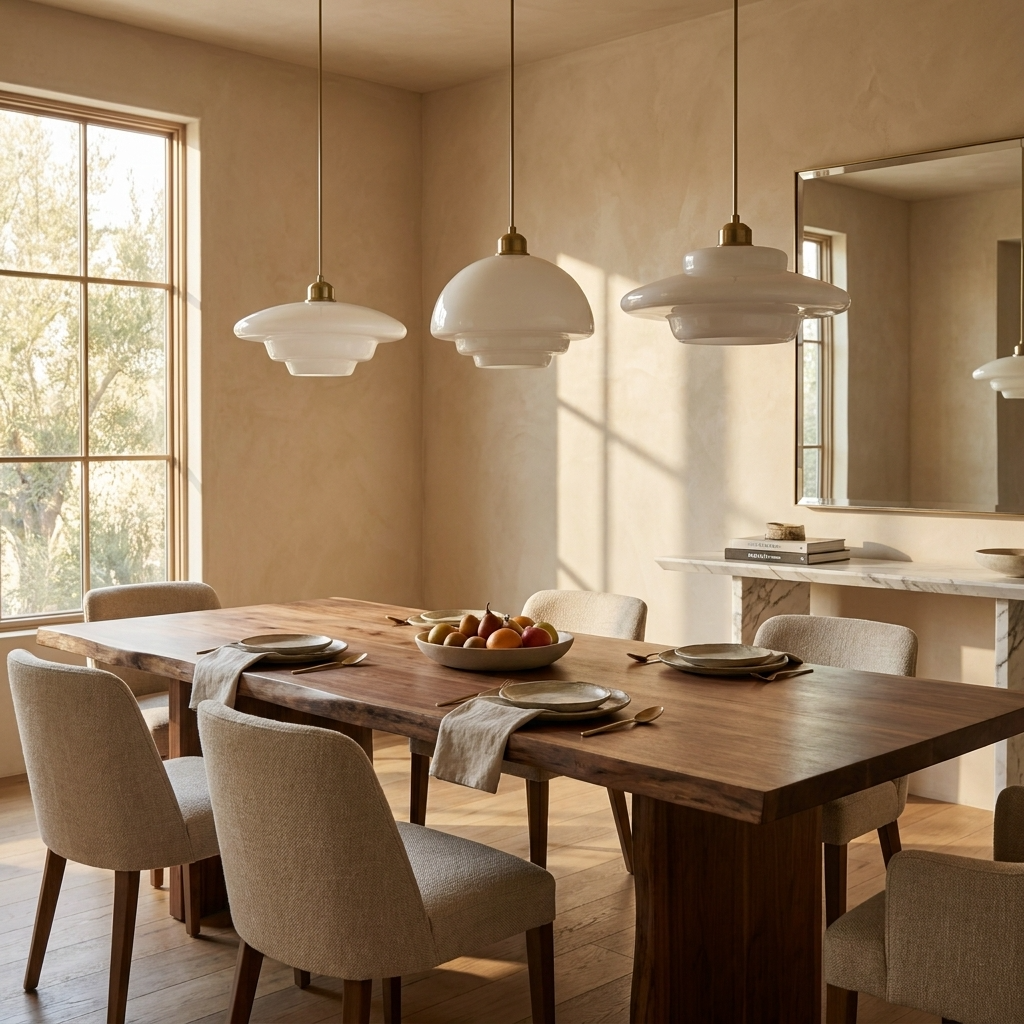 Nordic Glass Tiered Pendant Light