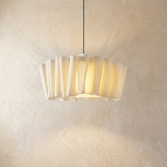 Pleated Fabric Handmade Pendant Light
