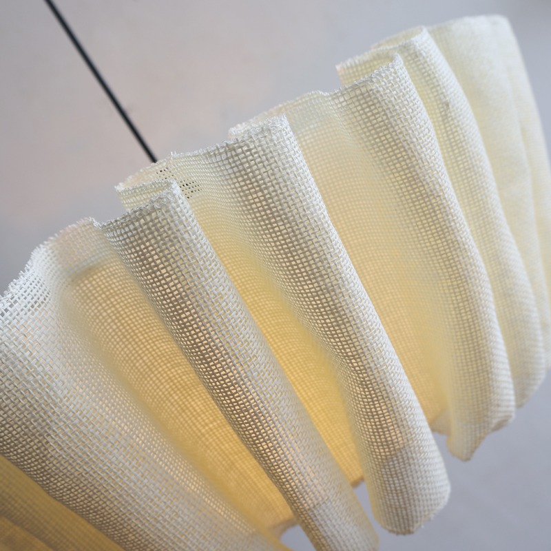 Pleated Fabric Handmade Pendant Light