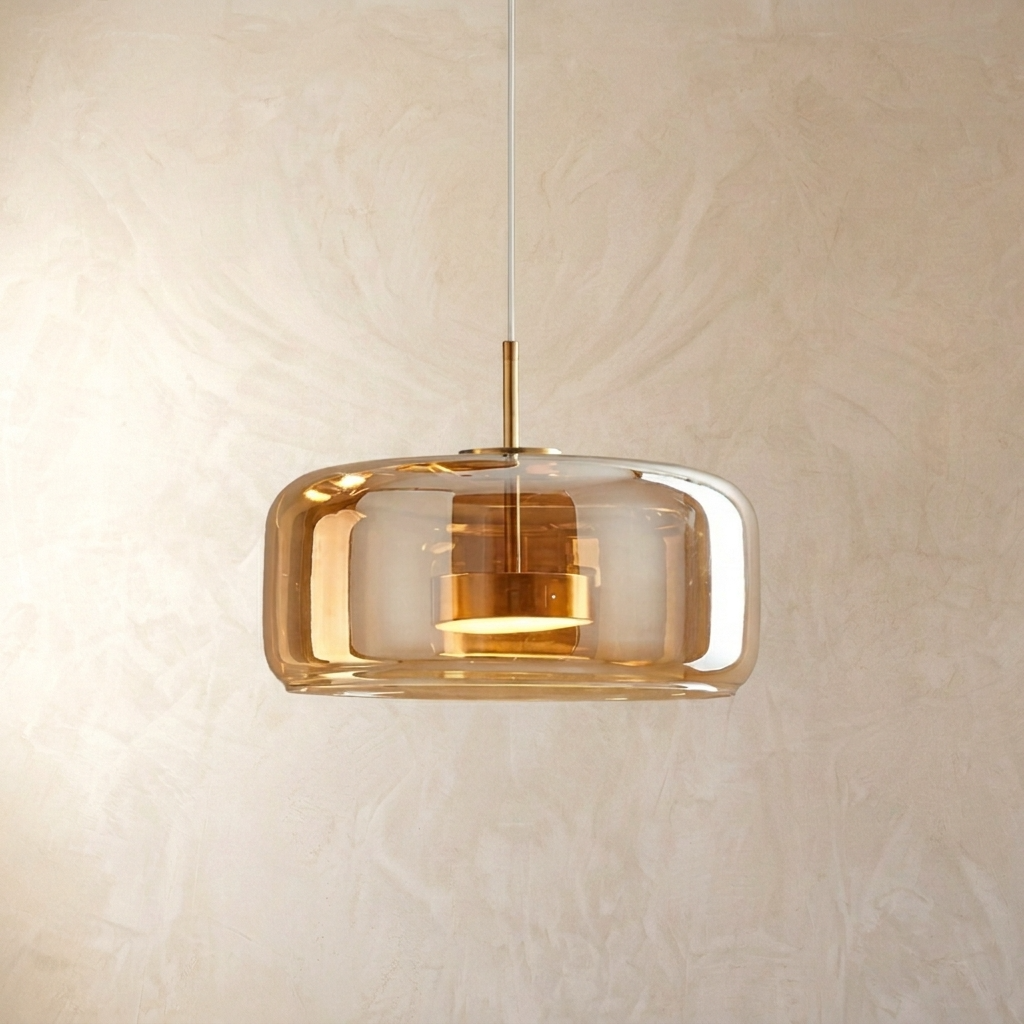 Smoked Glass LED Pendant Light