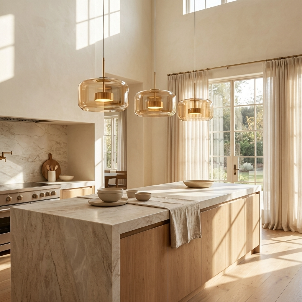 Smoked Glass LED Pendant Light