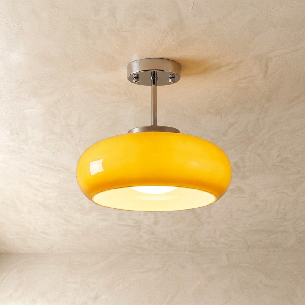 Vintage Glass Ceiling Pendant Lamp