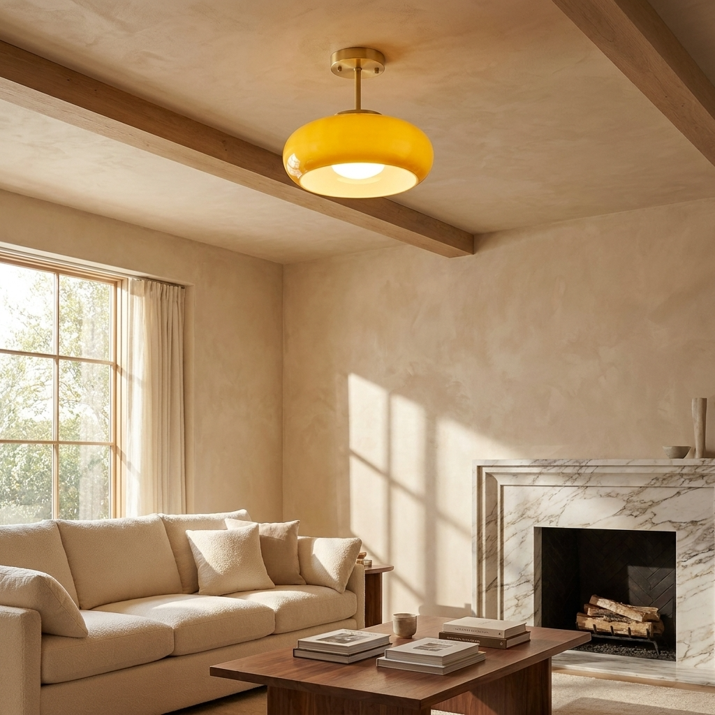 Vintage Glass Ceiling Pendant Lamp